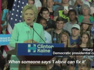 Tim Kaine wows rally on first day as Hillary Clinton running mate