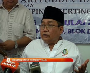 Kerajaan harus bersikap telus