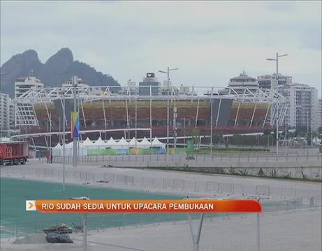 Olimpik Rio sudah sedia untuk upacara pembukaan