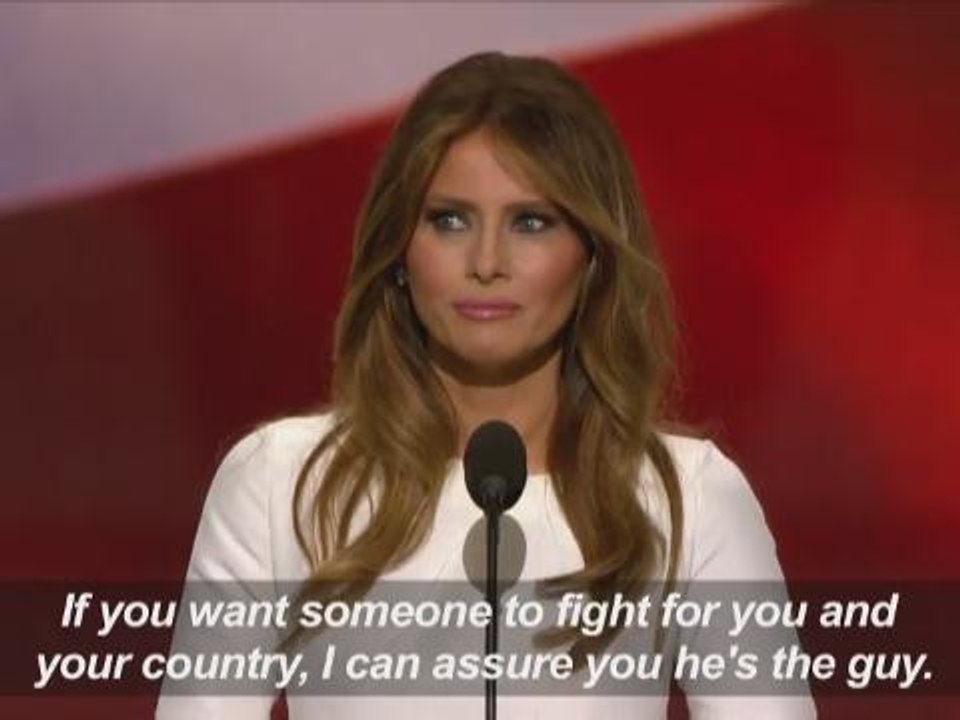 Donald Trump introduces wife Melania Trump at Republican convention