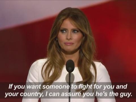 Donald Trump introduces wife Melania Trump at Republican convention