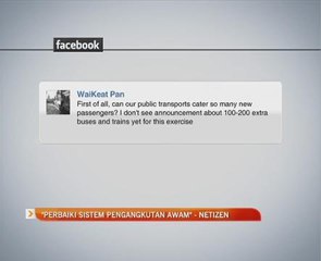 "Perbaiki sistem pengangkutan awam" - netizen