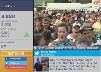 Krisis makanan Venezuela jejas golongan pertengahan