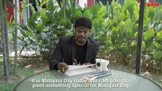 A Malaysian Coffee Painting For Malaysia Day!