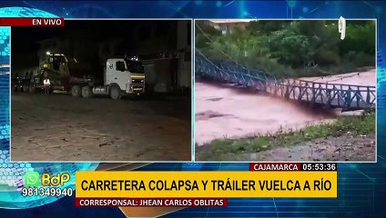 Cajamarca: Intensas lluvias provocan huaicos y desbordes