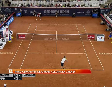 Tenis Terbuka Jerman: Inigo Cervantes kejutkan Alexander Zverev