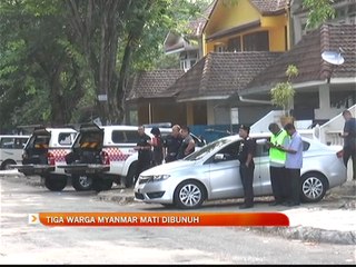 Tiga Myanmar mati dibunuh