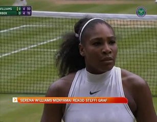 Serena Williams menyamai rekod Steffi Graf