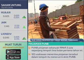 HLIB saran 'berprestasi tinggi' sektor pembinaan