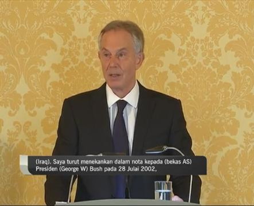 Tony Blair pertahan keputusan sertai perang Iraq