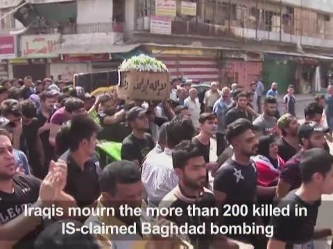 Iraq mourns victims of deadly Baghdad suicide bombing