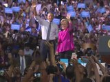 Barack Obama hits campaign trail with Hillary Clinton