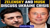 Zelensky talks to Elon Musk; Ukraine to get another batch of Starlink systems | Oneindia News