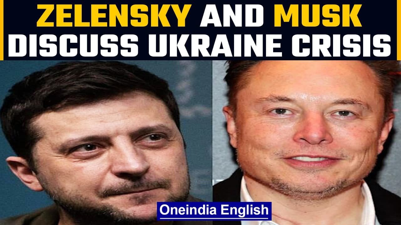 Zelensky talks to Elon Musk; Ukraine to get another batch of Starlink systems | Oneindia News