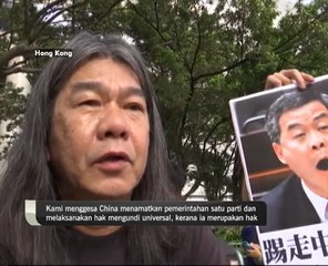 Tunjuk perasaan tuntut reformasi politik Hong Kong