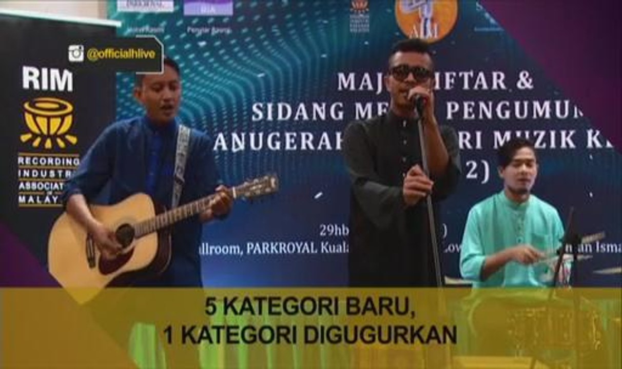 AIM ke-22 lima kategori baru 1 kategori digugurkan