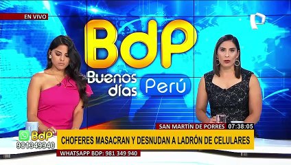 SMP: Choferes masacran y desnudan a ladrón de celulares