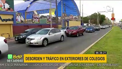 Descargar video: Desorden y tráfico en exteriores de colegios tras inicio de clases