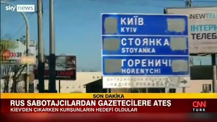 Ukrayna'da savaş muhabirlerine ateş açıldı! Dehşet anları kamerada