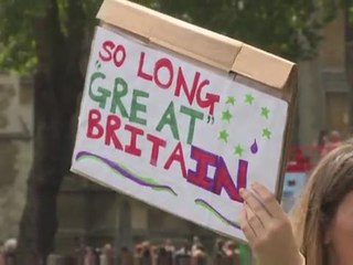 Protesters in London take to streets after Brexit vote