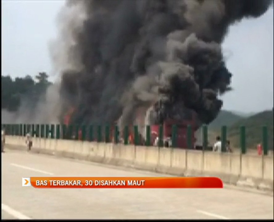 Bas terbakar, 30disahkan maut