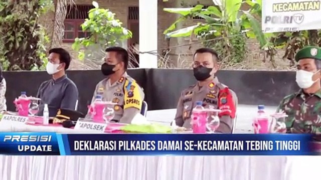 Kapolres Tebing Tinggi Hadiri Deklarasi Pilkades Damai Se-Kecamatan Tebing Tinggi