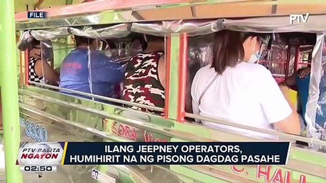 Ilang jeepney operators, humihirit na ng pisong dagdag pasahe