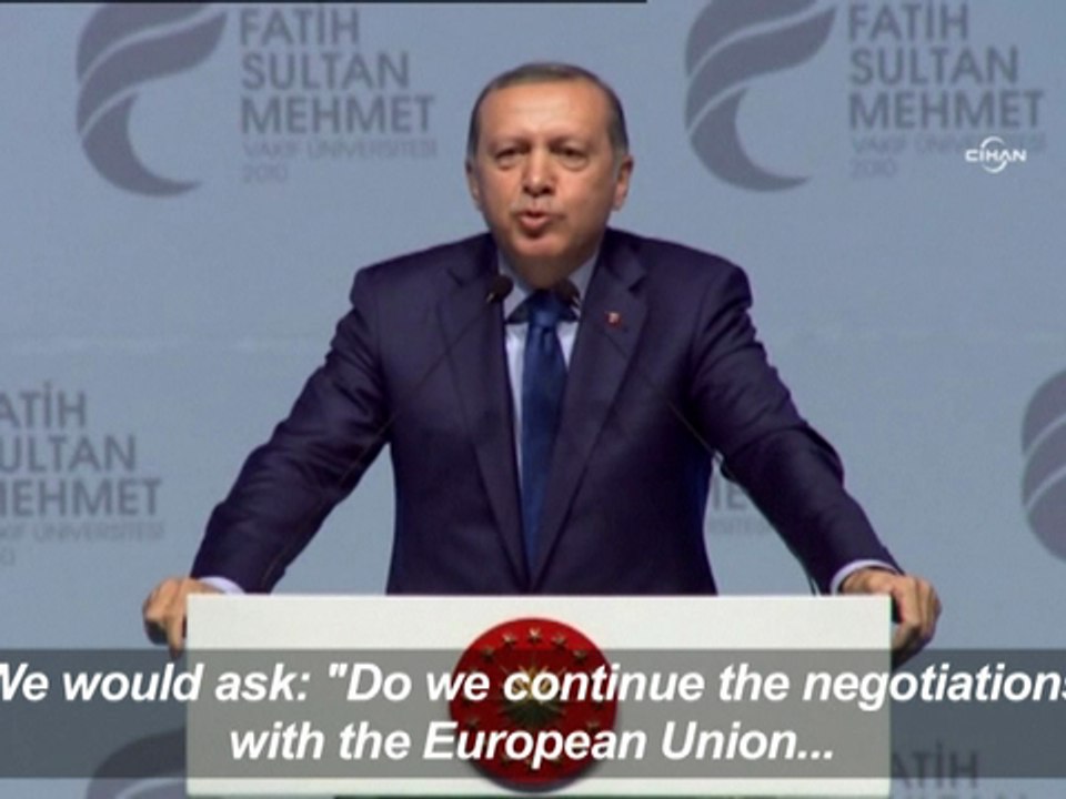 Recep Tayyip Erdogan suggests UK-style referend...