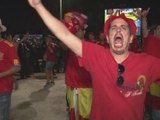 Euro 2016: Croatia fans celebrate Spain victory