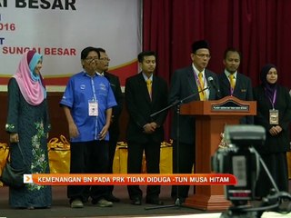 Kemenangan BN pada PRK tidak diduga - Tun Musa Hitam