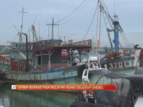 APMM Terengganu berkas tiga nelayan asing seludup diesel