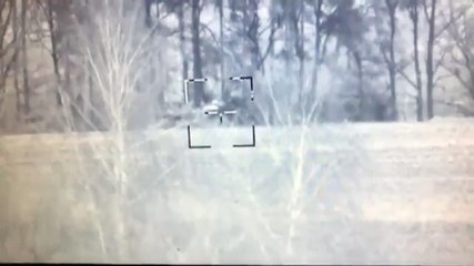 Rus tankının imhası böyle görüntülendi