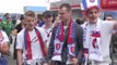 Slovakian football fans celebrate Euro win over Russia