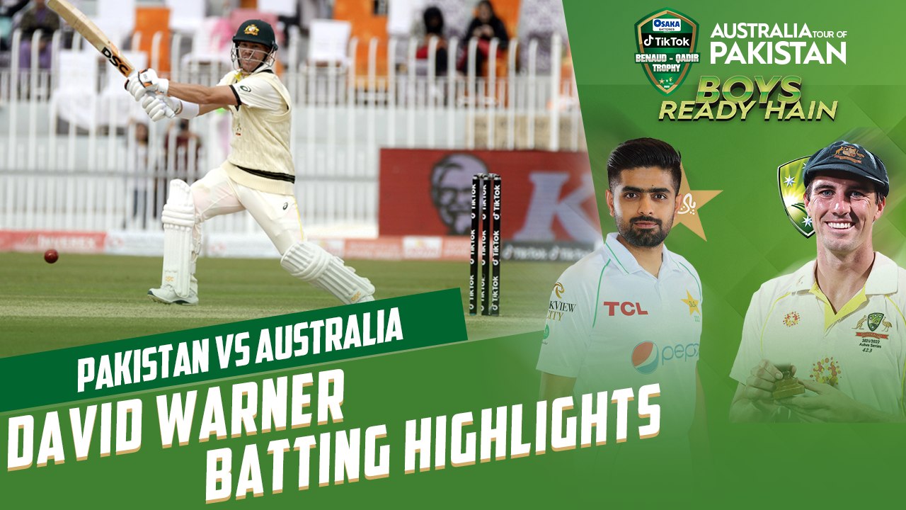 David Warner Batting Highlights | Pakistan vs Australia | 1st Test Day 3 | PCB | MM2T