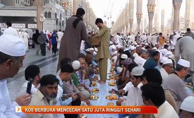 Kos berbuka mencecah satu juta ringgit sehari
