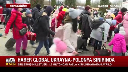 Download Video: Haber Global, sivillerin sığındığı Ukrayna-Polonya sınırında