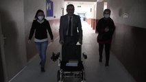 Çerkezköy'de bedensel engelli öğrenciye akülü sandalye desteği