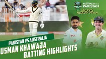 Usman Khawaja Batting Highlights | Pakistan vs Australia | 1st Test Day 3 | PCB | MM2T