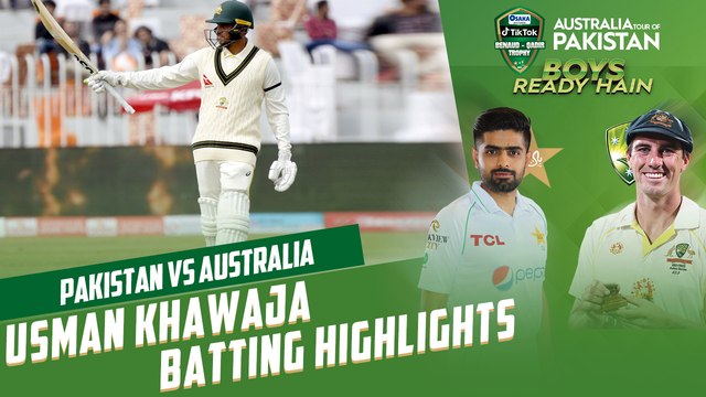 Usman Khawaja Batting Highlights | Pakistan vs Australia | 1st Test Day 3 | PCB | MM2T