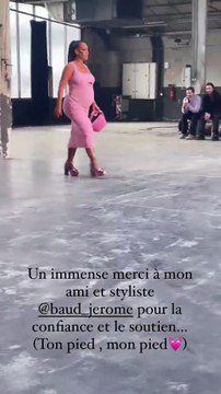 Amel Bent - Défilé pour Lecourt Mansion Femme Automne/Hiver 2022/2023 lors de la Fashion Week de Paris, le 5 mars 2022.