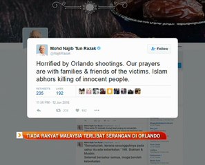 Tiada rakyat Malaysia terlibat serangan di Orlando