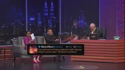 Rafidah Aziz, Sean Ghazi deciphers modern day SMS language