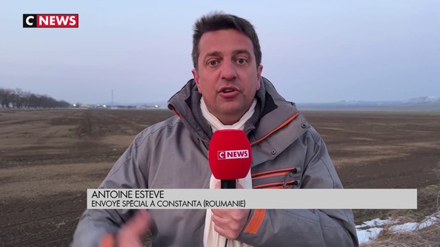 Antoine Estève, envoyé spécial à Constanta (Roumanie) à l'occasion de la visite de Florence Parly aux soldats français