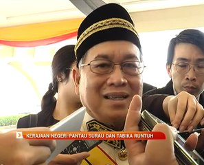 Kerajaan negeri pantau surau dan tabika runtuh