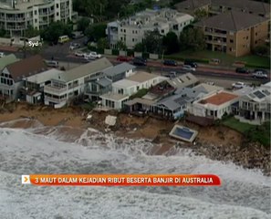 3 maut dalam kejadian ribut beserta banjir di Australia
