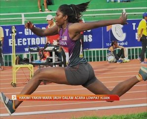 Hakimi yakin mara jauh dalam acara lompat kijang