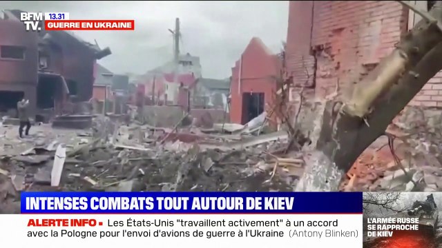 Guerre en Ukraine: les bombardements se multiplient autour de Kiev
