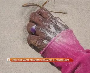 Lebih 100 mayat pelarian terdampar di pantai Libya