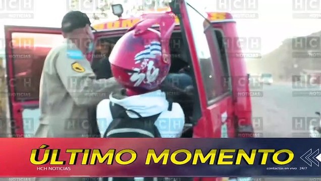 Colisión entre dos motocicletas deja una persona gravemente herida en Km 4 carretera a Olancho