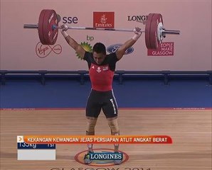 kekangan kewangan jejas persiapan  atlit angkat berat